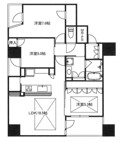 物件○○の間取り図
