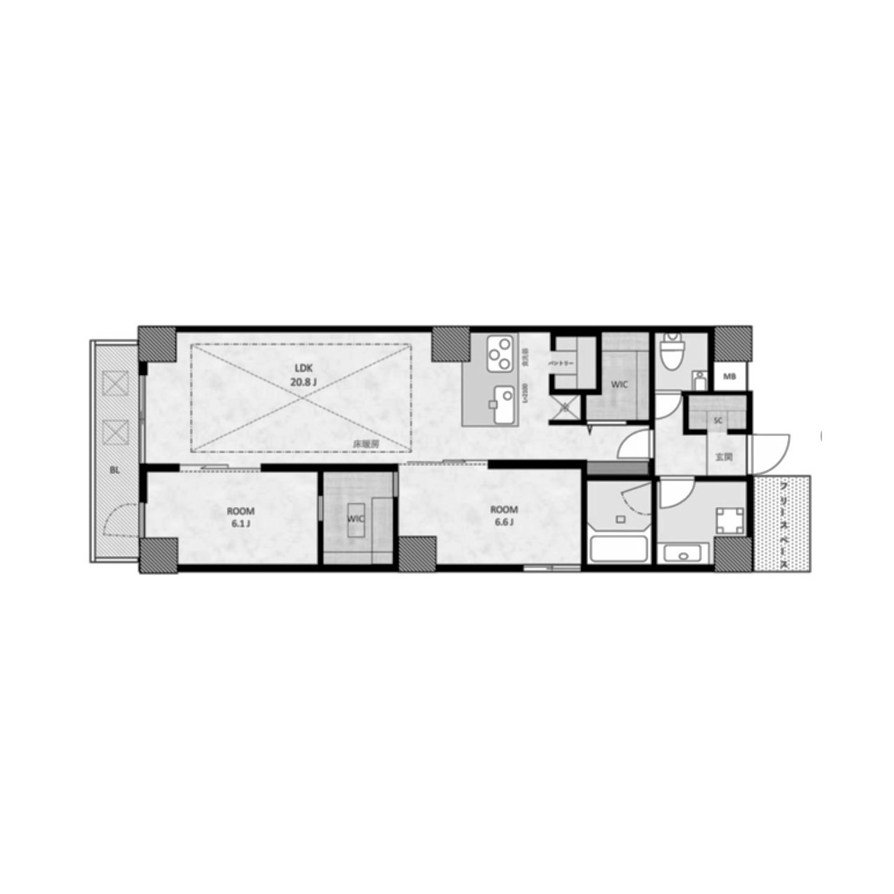 物件○○の間取り図