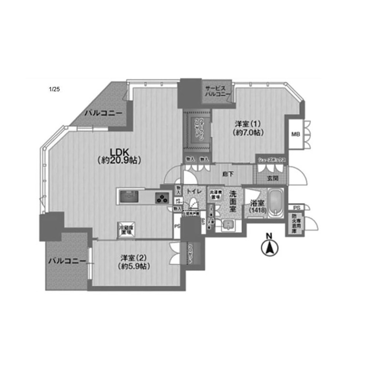 物件○○の間取り図
