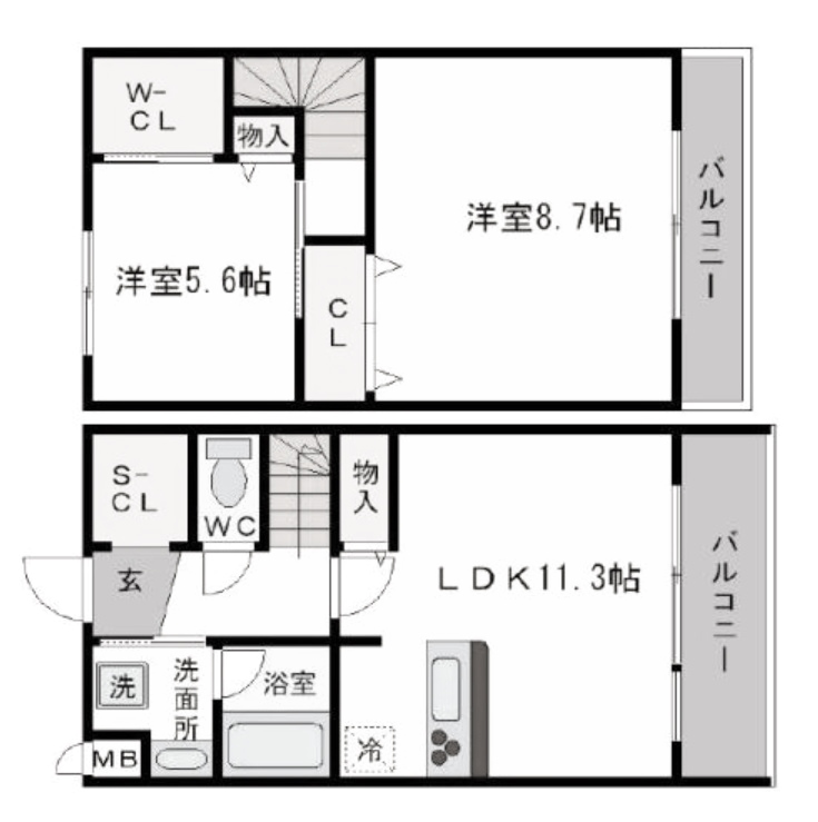 物件○○の間取り図