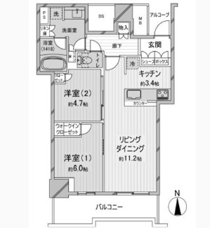 物件○○の間取り図