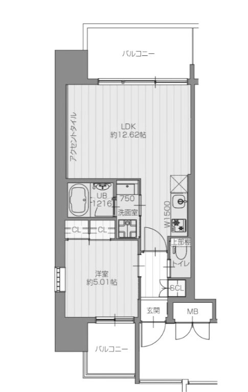 物件○○の間取り図