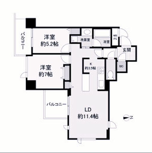 物件○○の間取り図