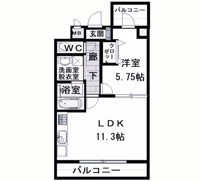物件○○の間取り図