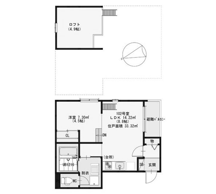 物件○○の間取り図