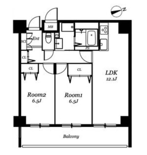 物件○○の間取り図