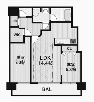 物件○○の間取り図