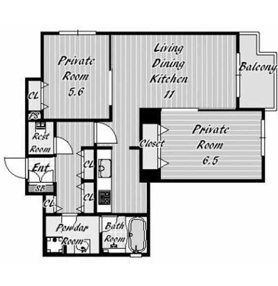 物件○○の間取り図