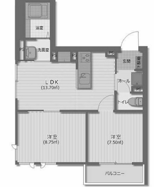物件○○の間取り図