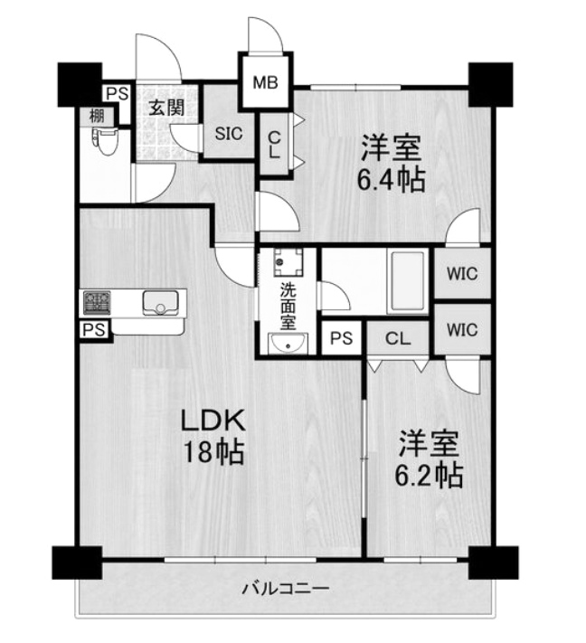 物件○○の間取り図