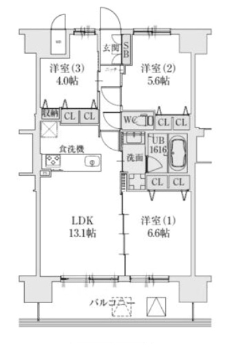 物件○○の間取り図