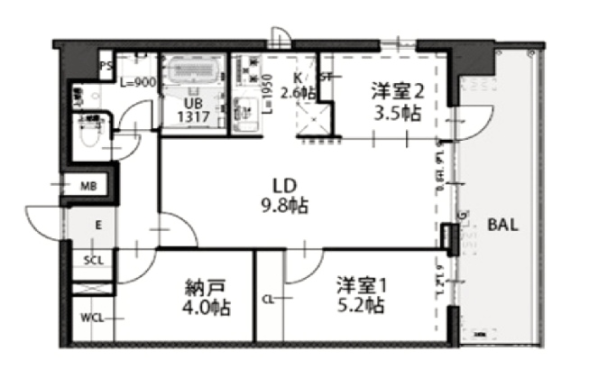 物件○○の間取り図