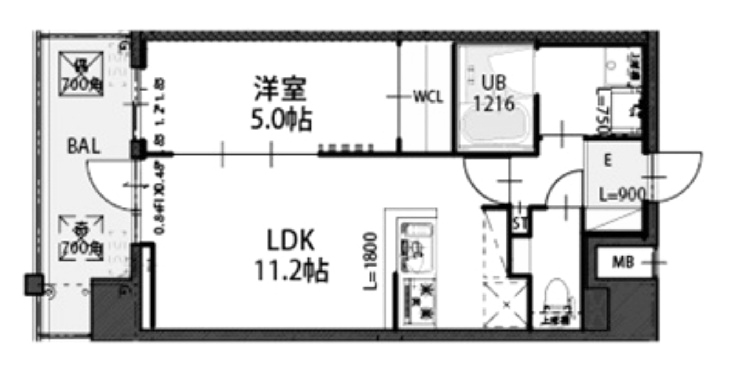 物件○○の間取り図