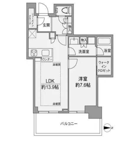 物件○○の間取り図