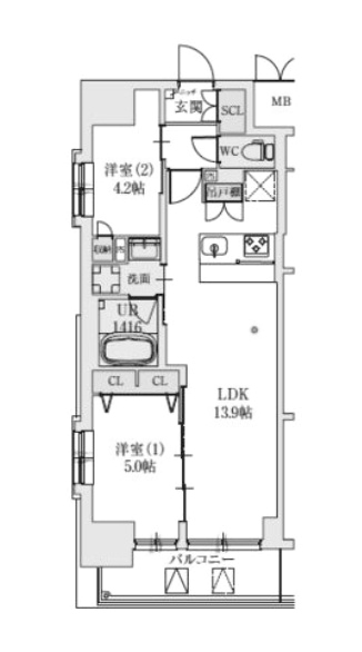 物件○○の間取り図