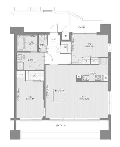 物件○○の間取り図