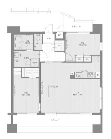 物件○○の間取り図