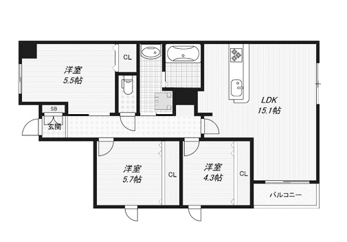 物件○○の間取り図