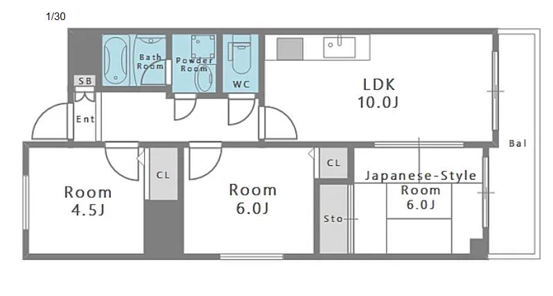 物件○○の間取り図