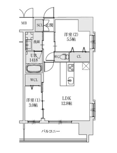 物件○○の間取り図