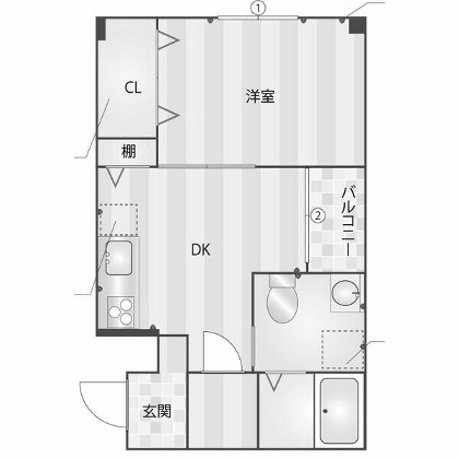 物件○○の間取り図
