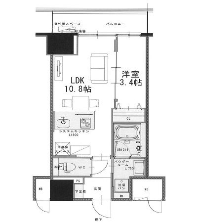 物件○○の間取り図