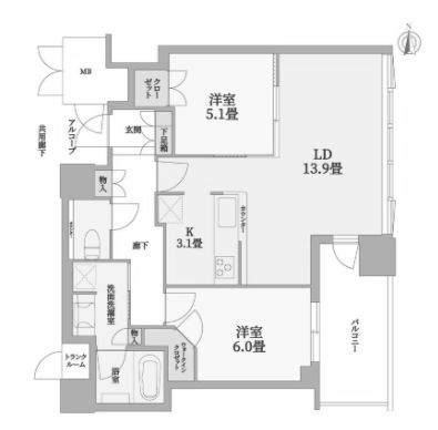 物件○○の間取り図