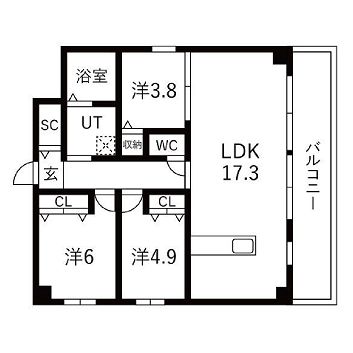 物件○○の間取り図