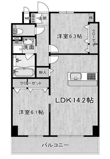物件○○の間取り図