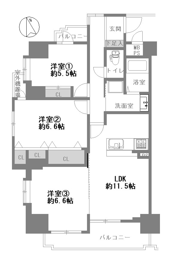 物件○○の間取り図