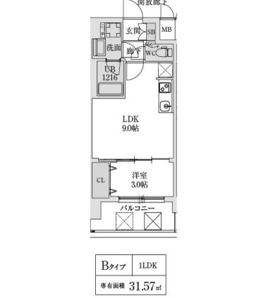 物件○○の間取り図