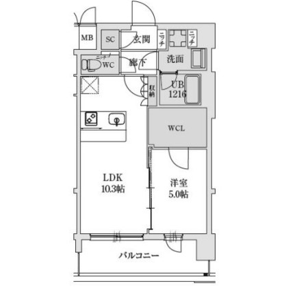 物件○○の間取り図