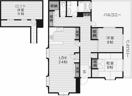 物件○○の間取り図