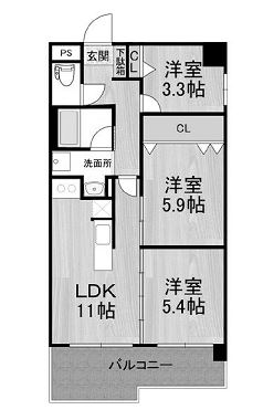 物件○○の間取り図