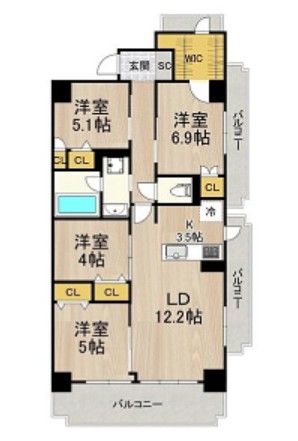 物件○○の間取り図