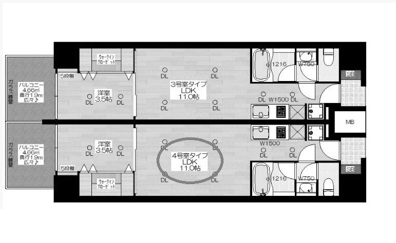 物件○○の間取り図