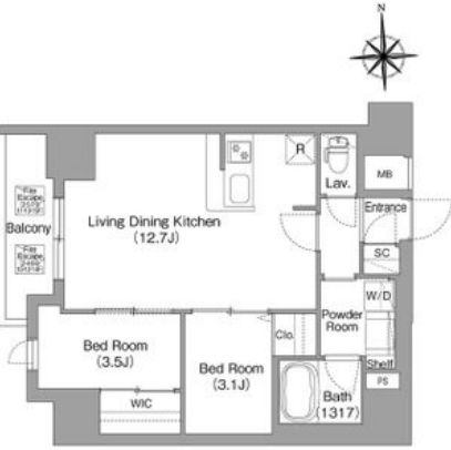 物件○○の間取り図