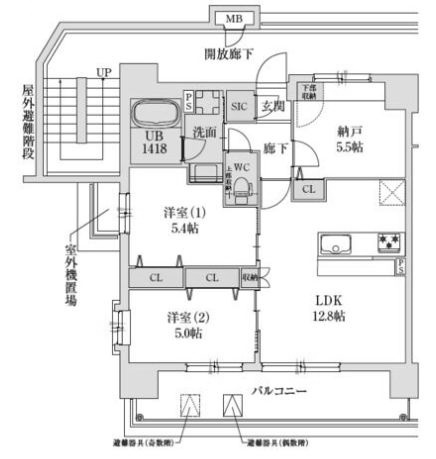 物件○○の間取り図