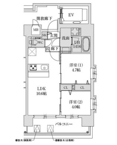 物件○○の間取り図