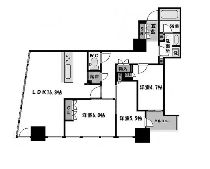 物件○○の間取り図
