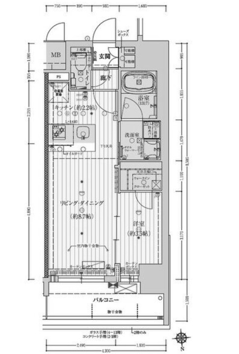 物件○○の間取り図