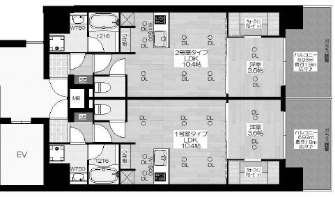 物件○○の間取り図