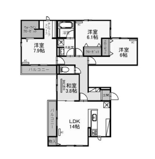 物件○○の間取り図