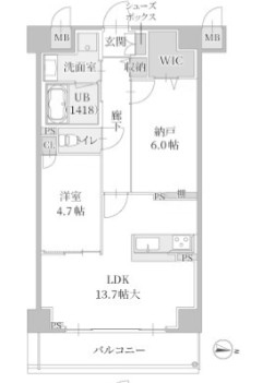 物件○○の間取り図