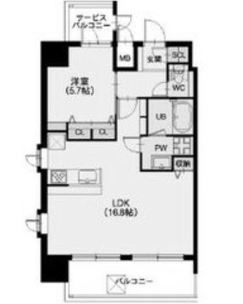 物件○○の間取り図
