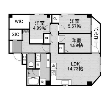 物件○○の間取り図