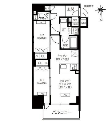 物件○○の間取り図
