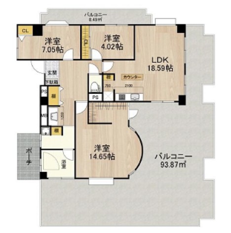 物件○○の間取り図