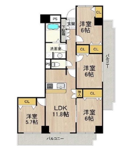 物件○○の間取り図