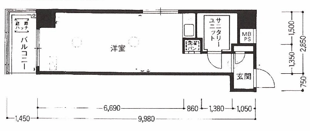 物件○○の間取り図
